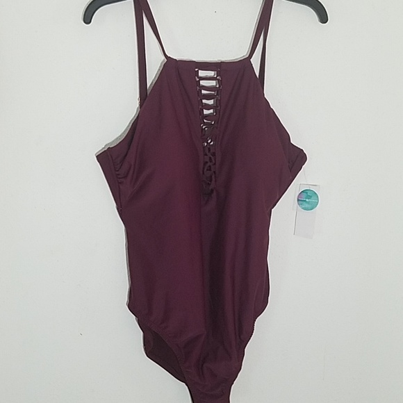 🆕 Raisins Curve One Piece Swimsuit in Maroon - Picture 3 of 7
